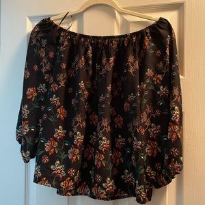 Impeccable Pig Off the Shoulder Floral Top